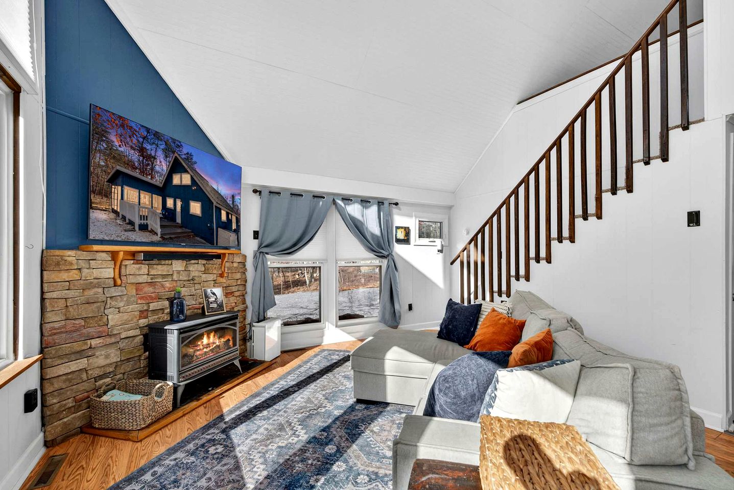 Modern Mountain Chalet with Stone Fireplace & Resort Amenities near Hedgesville, WV