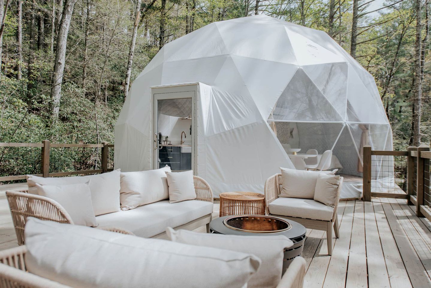Unmatched Views Await You at this Cherry Log, Georgia Designer Dome near Fall Branch Falls