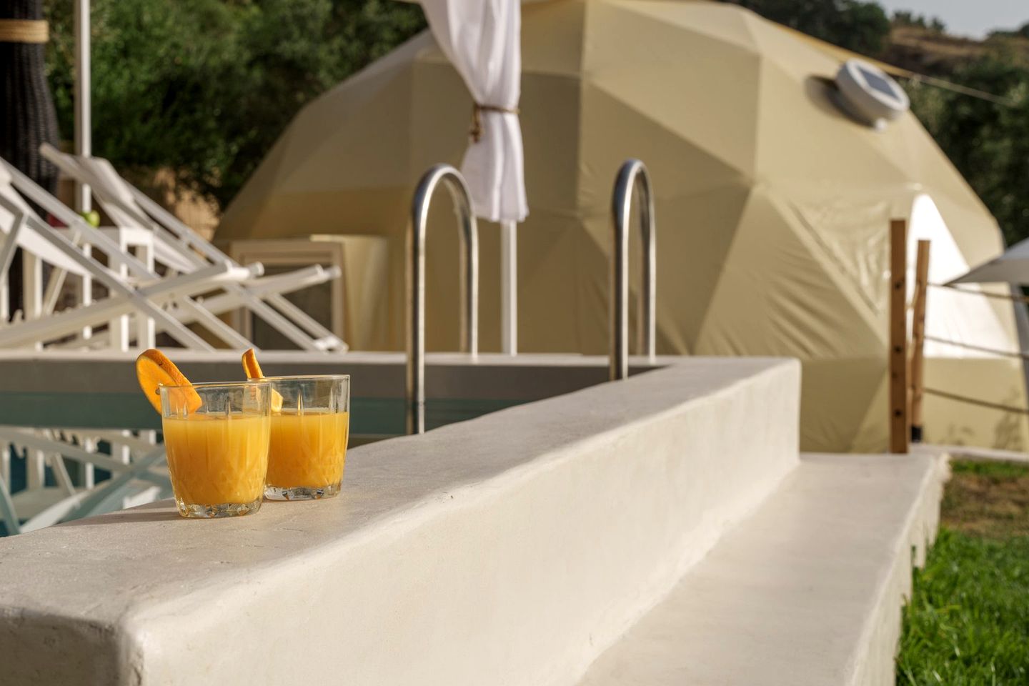 Dream Holiday at this Elegant Dome with Pool in Greece