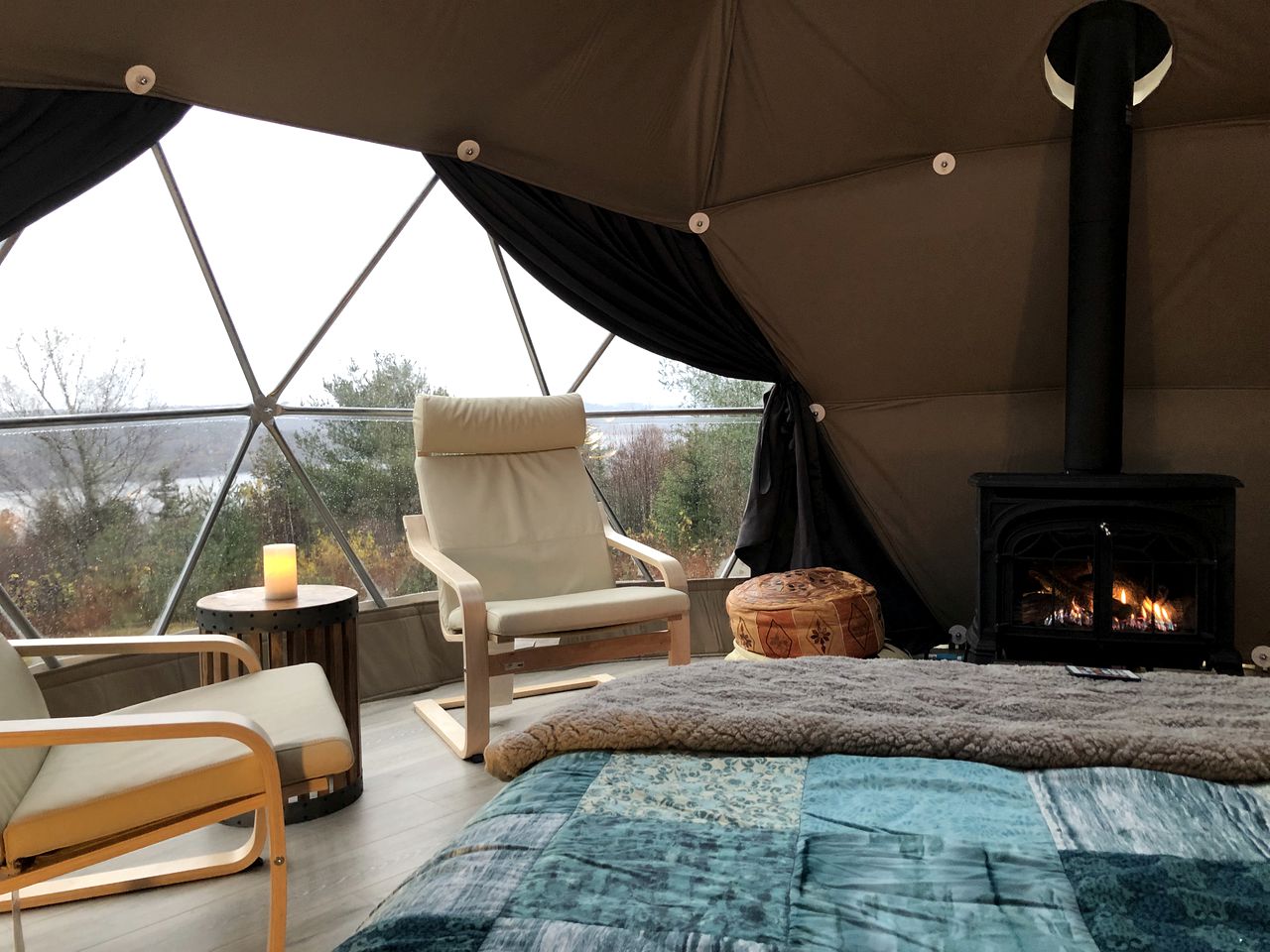 Beautiful Dome Rental with Stunning View of Belleisle Bay in New Brunswick