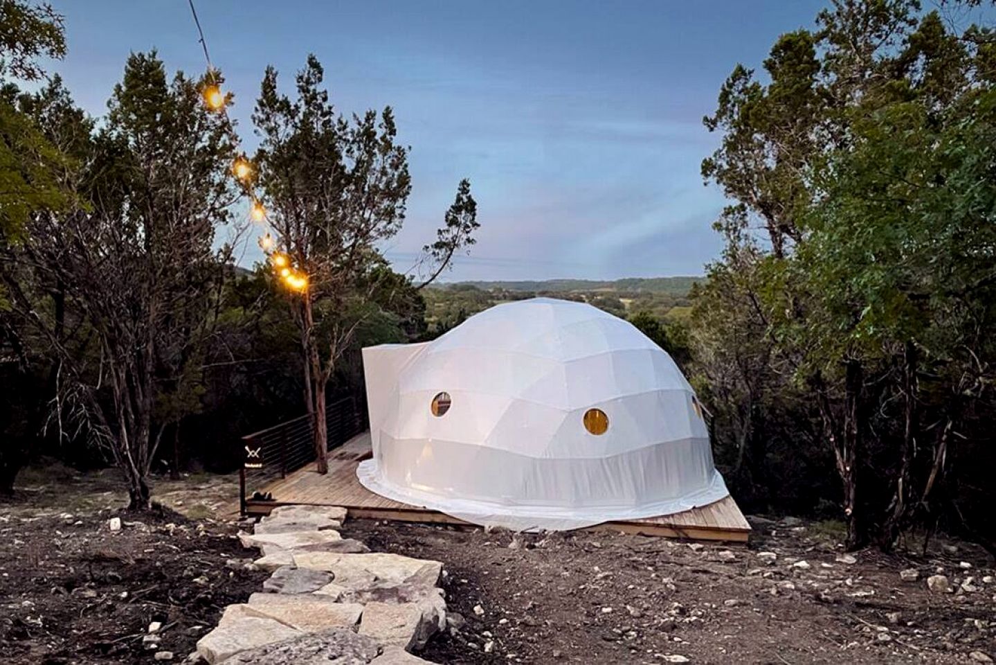 Secluded Dome Rental for Romantic Getaways in Texas Hill Country
