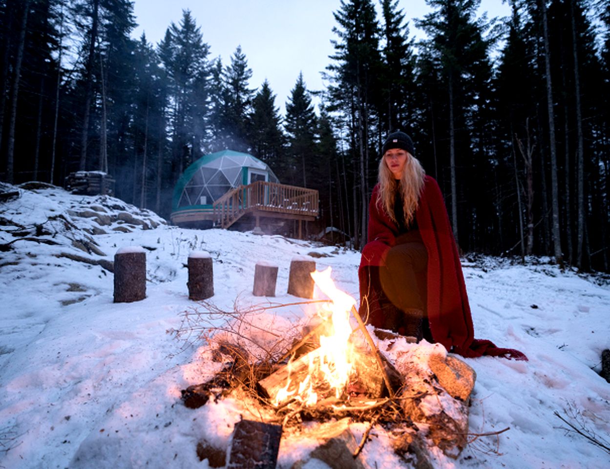 Magical Quebec Glamping Rental at a Fabulous Lac Beauport Resort