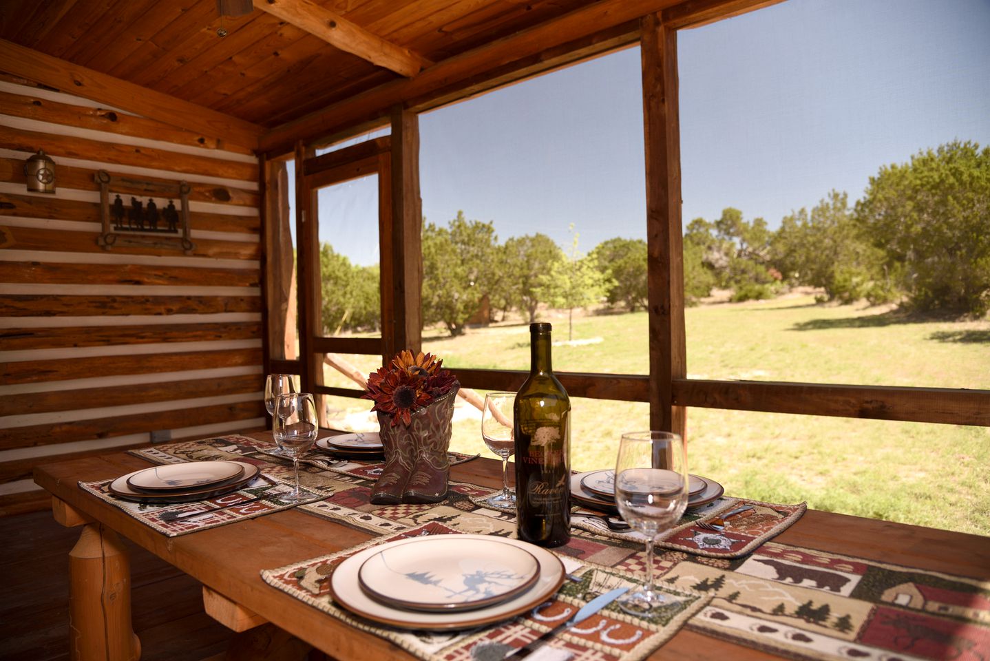 Charming Log Cabin Perfect for a Summer Staycation in Texas Hill Country