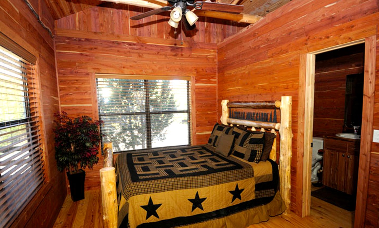 Charming Log Cabin Perfect for a Summer Staycation in Texas Hill Country