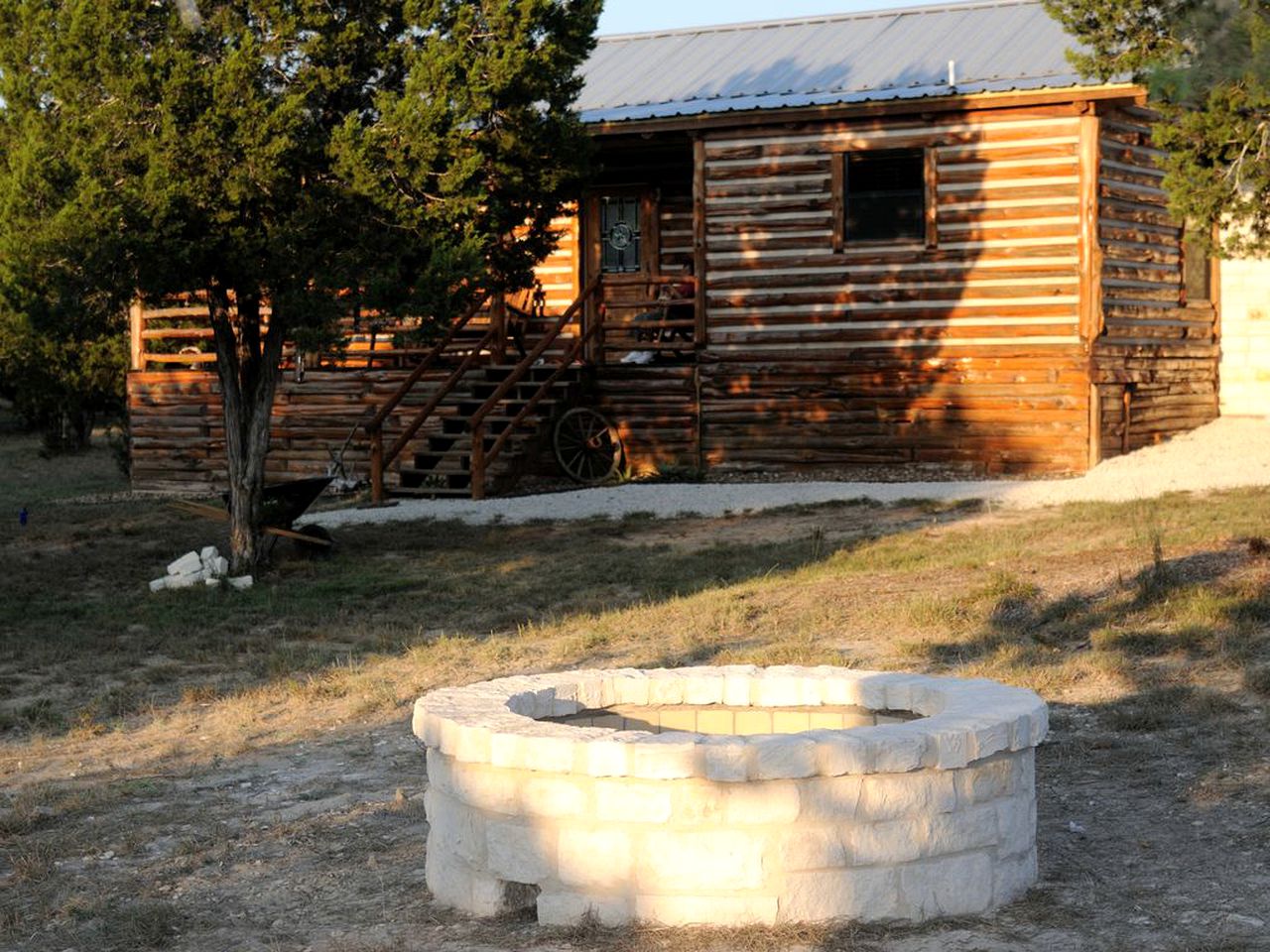 Charming Log Cabin Perfect for a Summer Staycation in Texas Hill Country