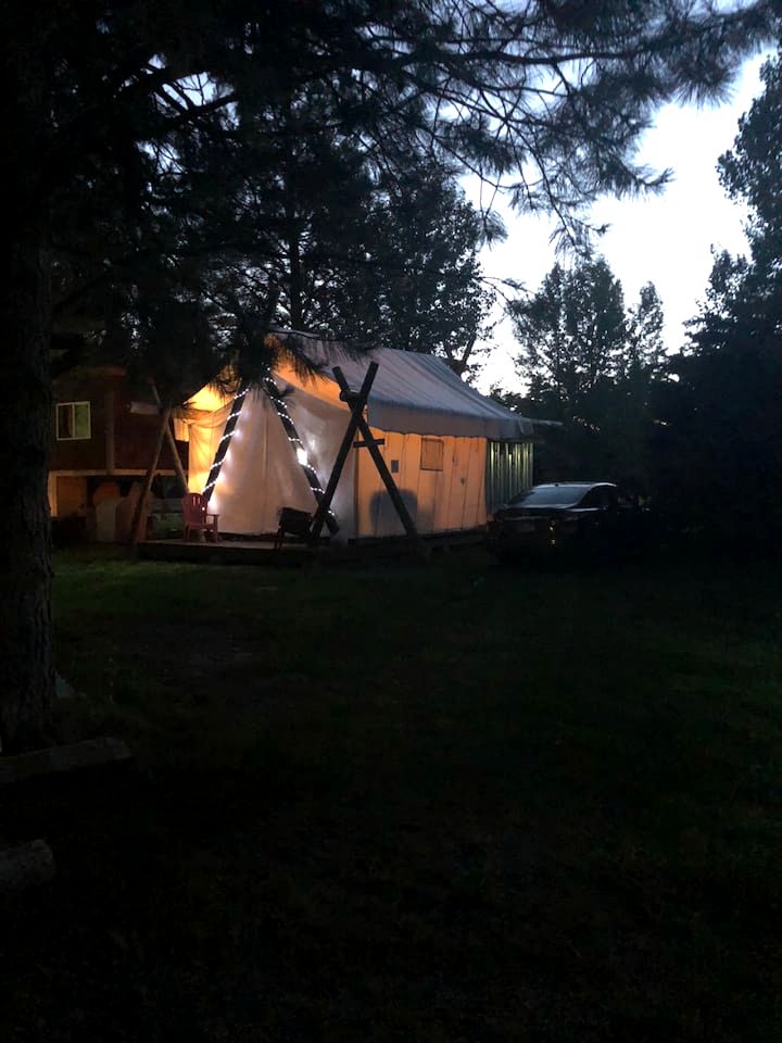 Luxury Safari Tent in Irwin, Idaho near Palisades Lake and Jackson Hole