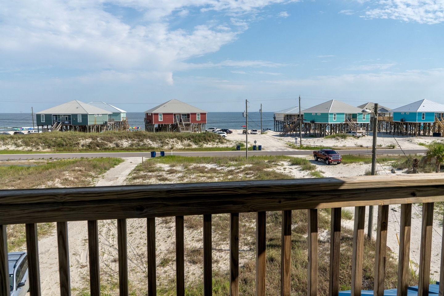 Spectacular Oceanfront Beach House with Hot-tub in Dauphin Island, Alabama
