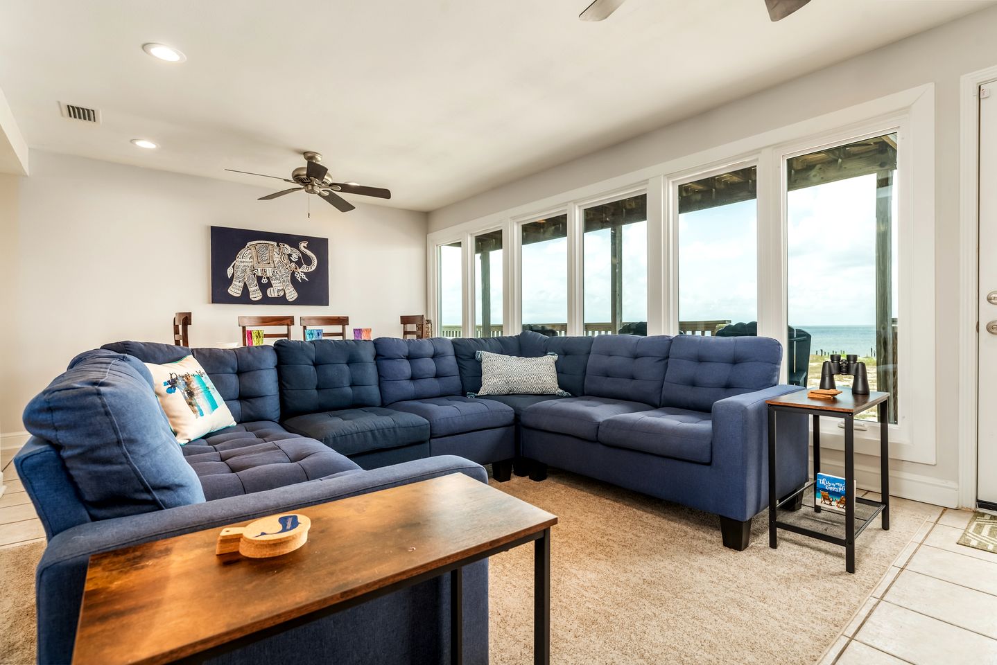 Spectacular Oceanfront Beach House with Hot-tub in Dauphin Island, Alabama