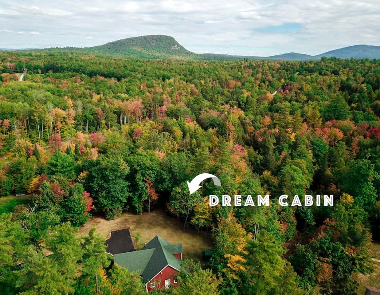 Dreamy Cabin Surrounded by Trees with Hot Tub in Fryeburg, Maine