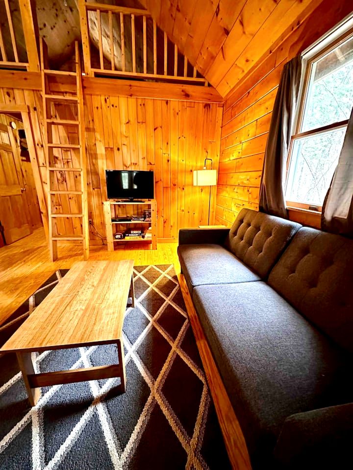 Dreamy Lofted Cabin with Direct Lake Access in Maine