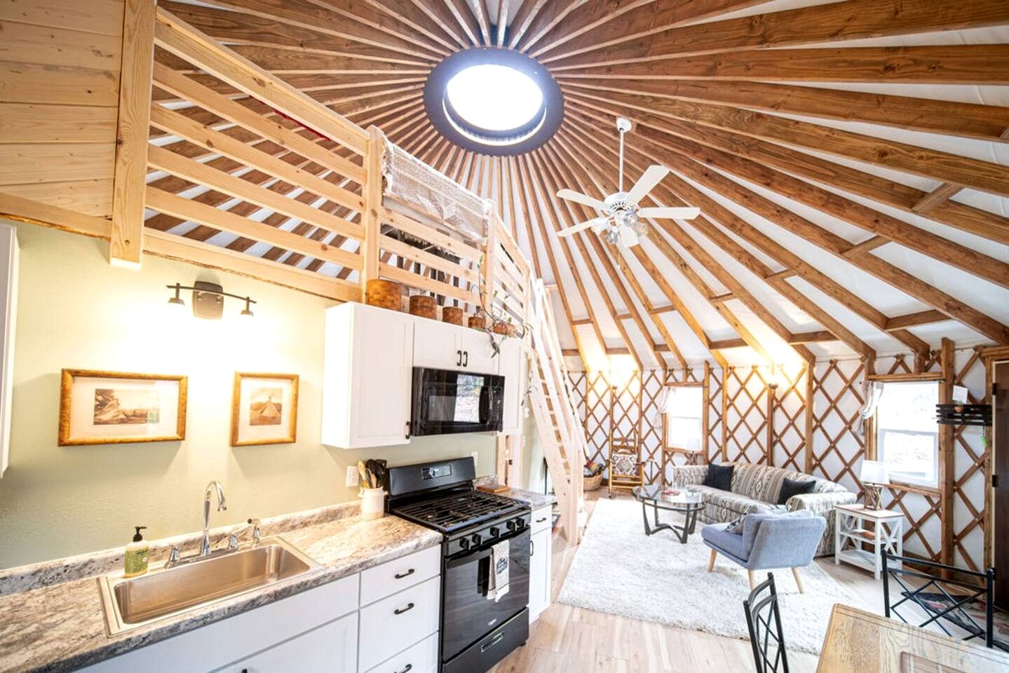 Pet Friendly Yurt with a Shared Sauna House in Northern Wisconsin, Ideal for a Weekend Escape in the Wilderness