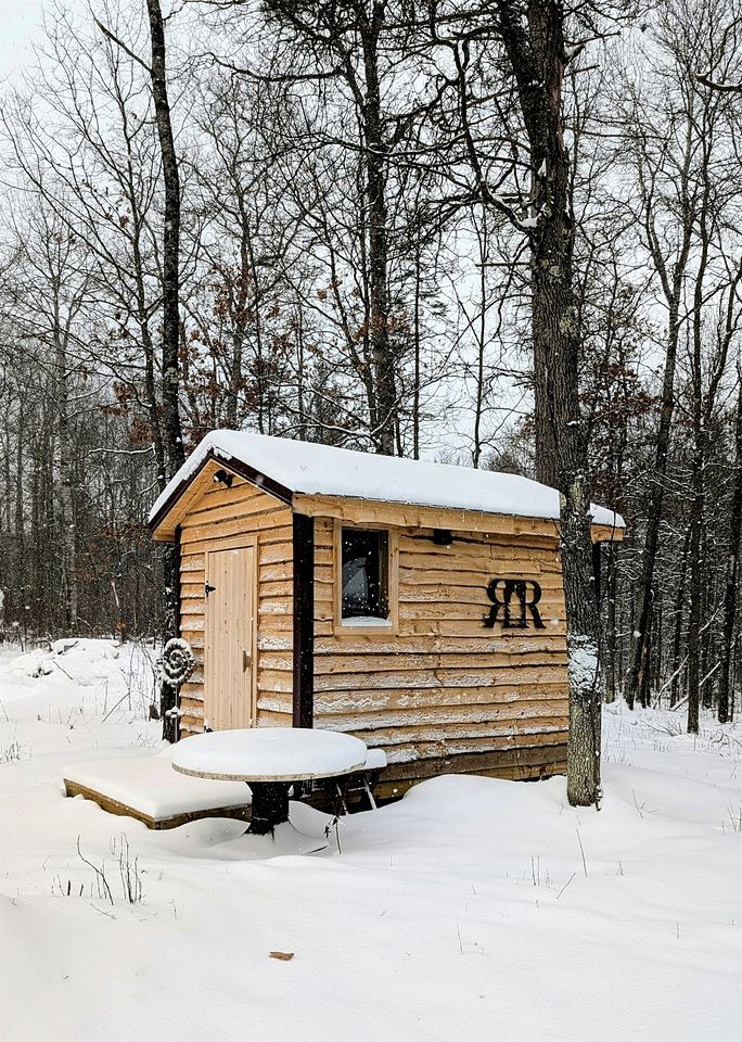 Pet Friendly Yurt with a Shared Sauna House in Northern Wisconsin, Ideal for a Weekend Escape in the Wilderness