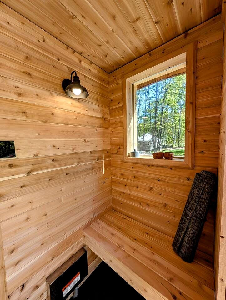 Pet Friendly Yurt with a Shared Sauna House in Northern Wisconsin, Ideal for a Weekend Escape in the Wilderness