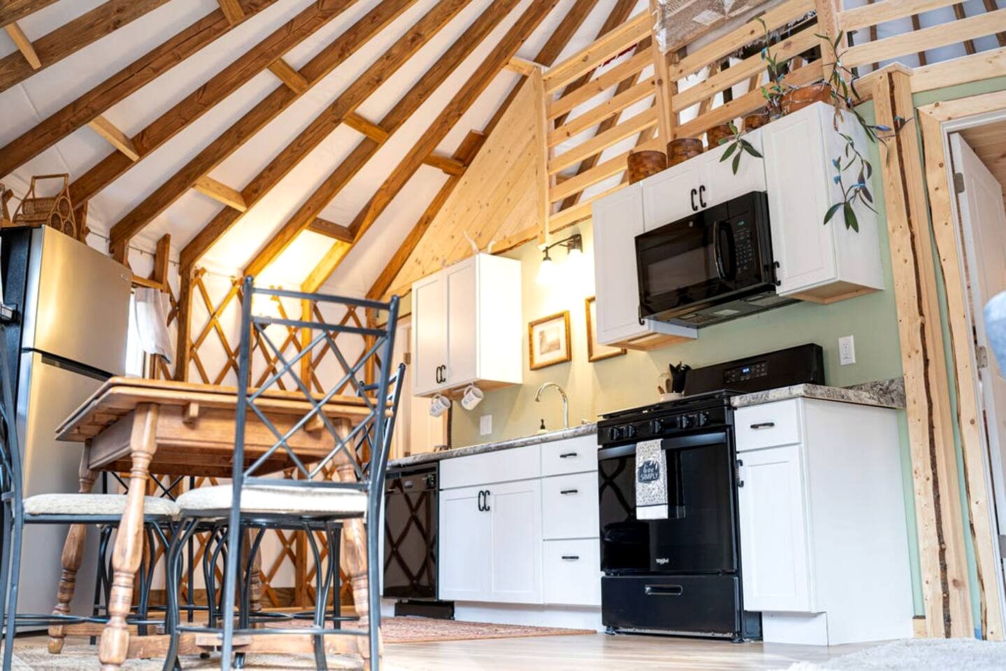 Pet Friendly Yurt with a Shared Sauna House in Northern Wisconsin, Ideal for a Weekend Escape in the Wilderness