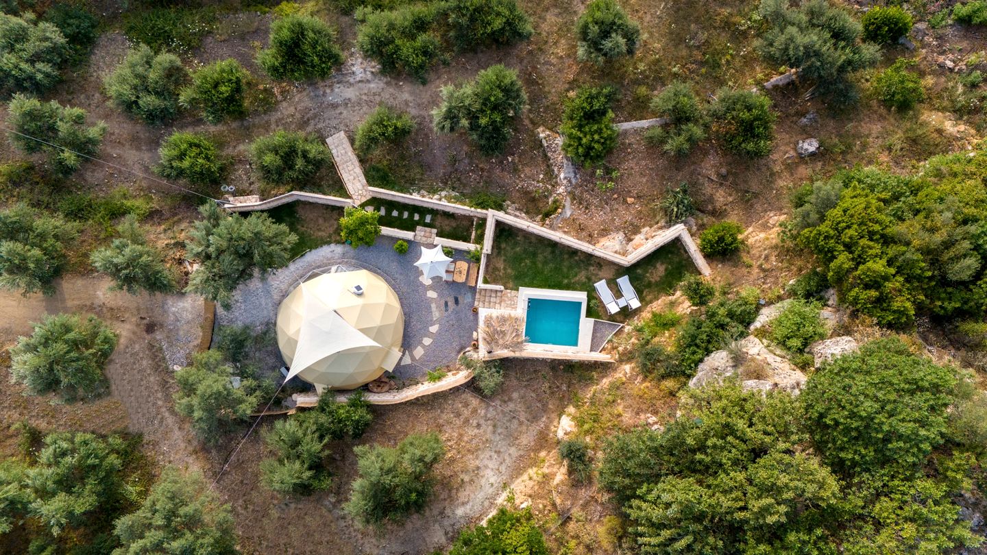 Dream Holiday at this Elegant Dome with Pool in Greece
