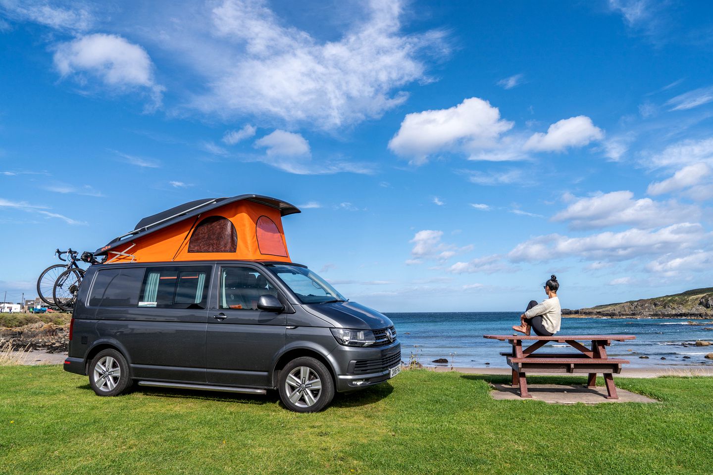 Modern T6 Volkswagen Campervan Rentals based in the Scottish Borders