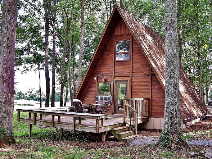 Long Hunter State Park cabins in Tennessee.