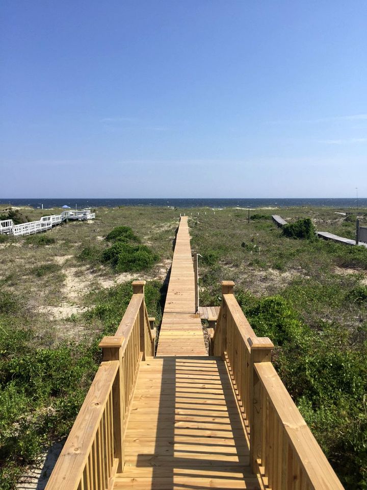 Oceanfront Rental with Private Beach Access in Holden Beach, North Carolina