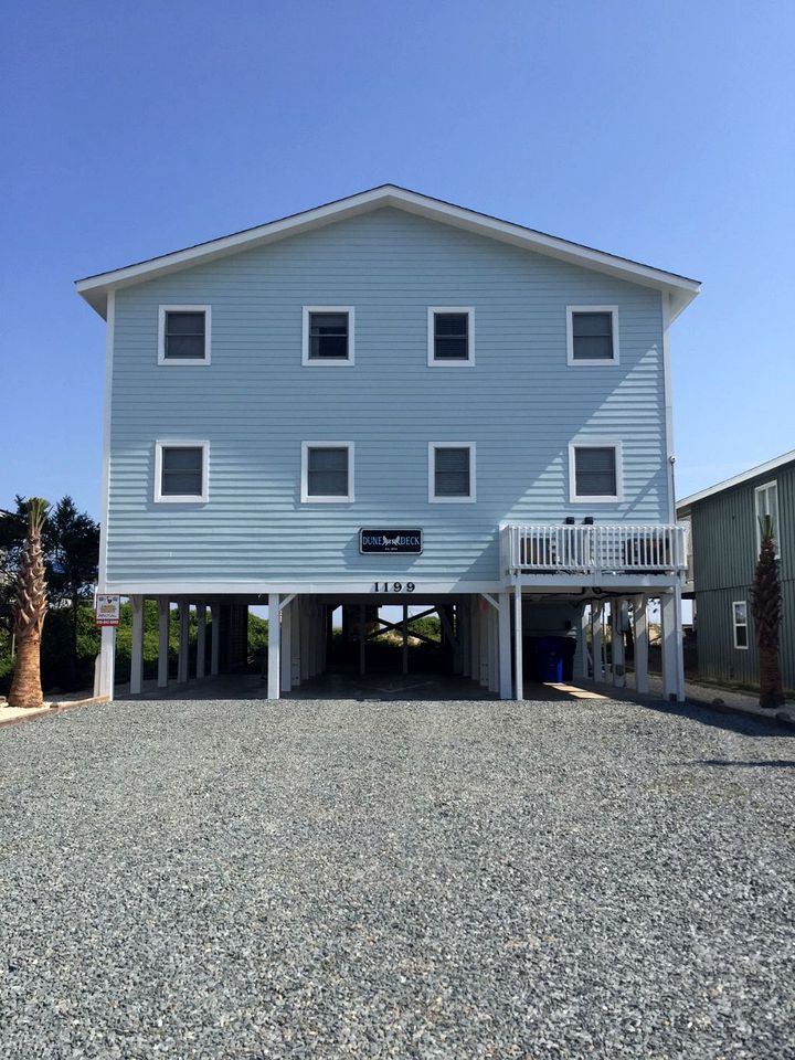 Oceanfront Rental with Private Beach Access in Holden Beach, North Carolina