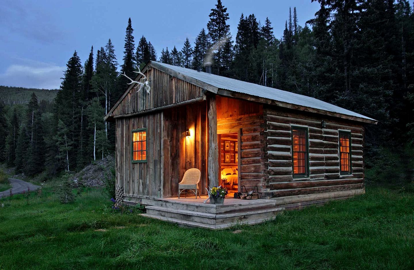 Traditional Log Cabin near Dolores, Colorado