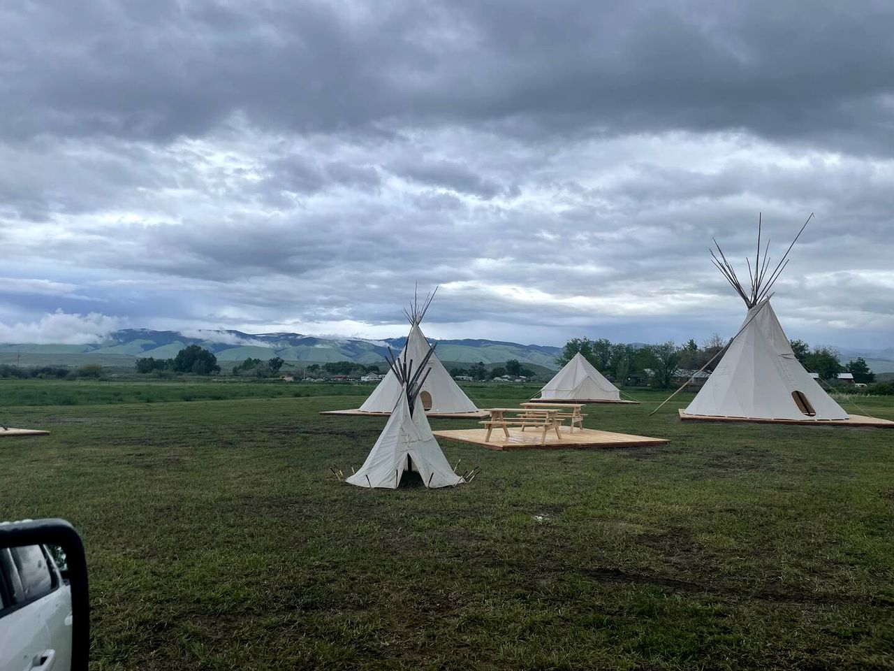 Rustic Elegance: Tipi Glamping by Wind River Mountains in Fort Washakie
