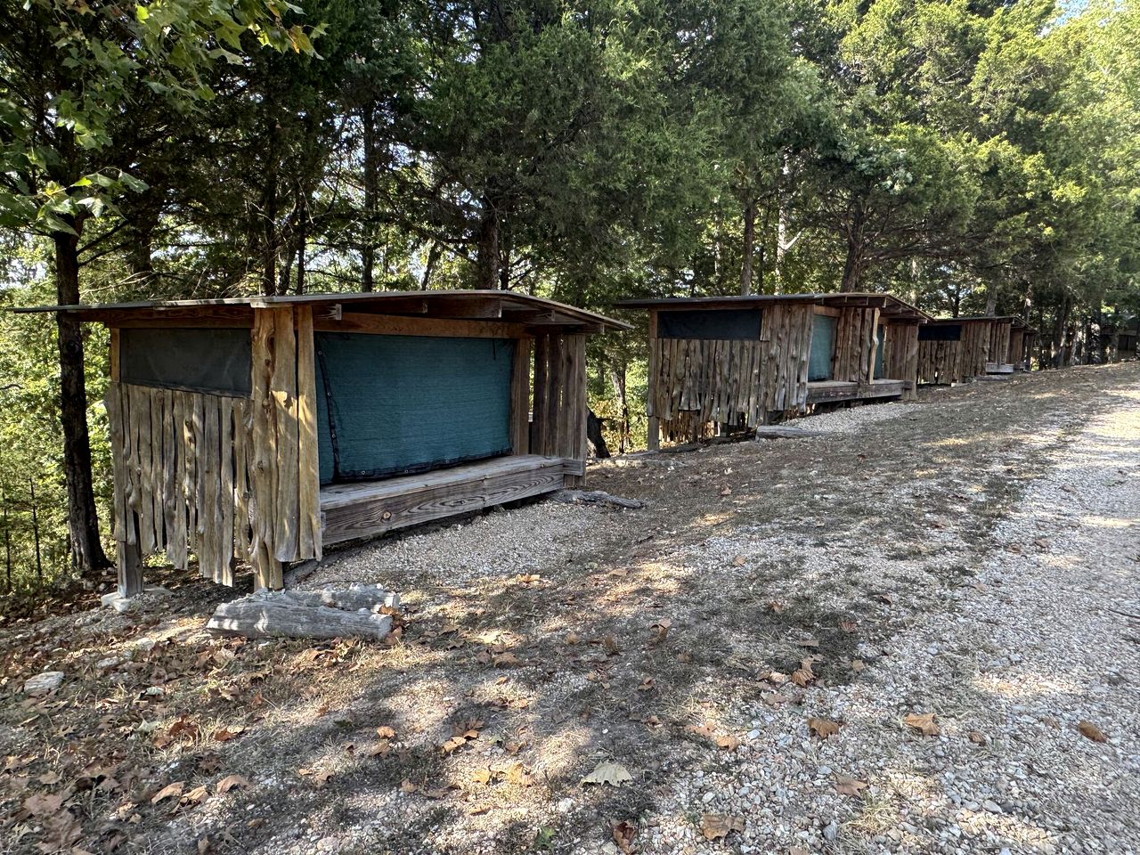 Adventurous Family-Friendly Riverside Glamping Nests with Trampoline Beds near Big Niangua River, Macks Creek, Missouri