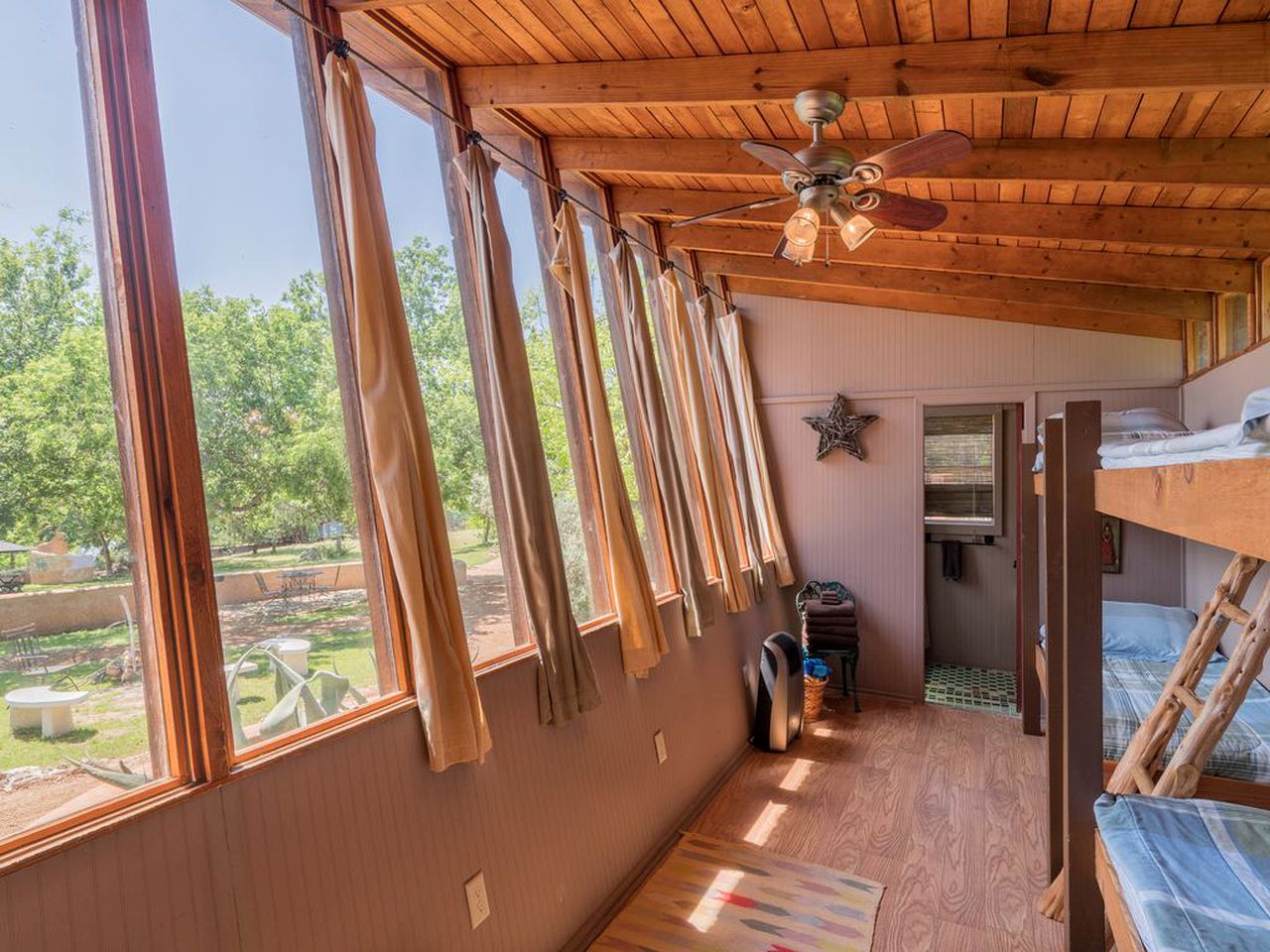 Unique Lake Travis Front Eco-Cabin Rental on Magical Yoga Retreat near Austin, Texas