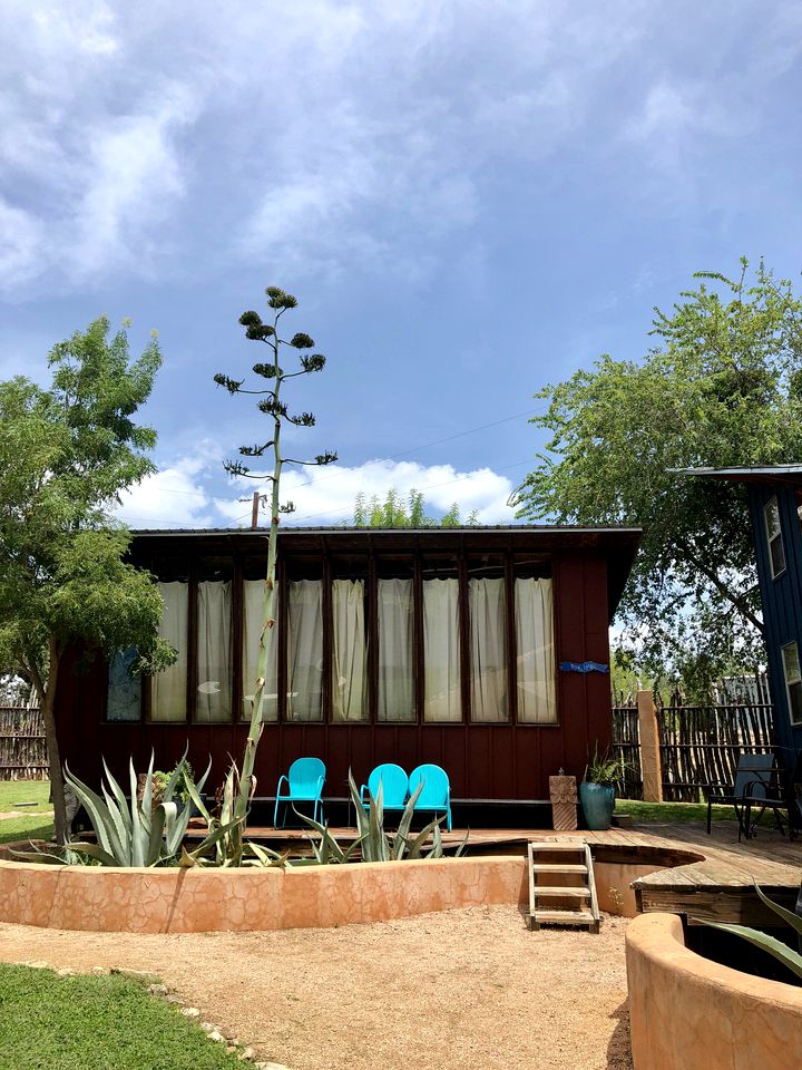 Unique Lake Travis Front Eco-Cabin Rental on Magical Yoga Retreat near Austin, Texas