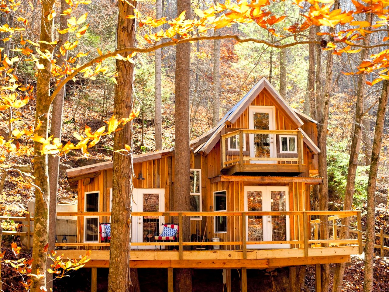 EcoFriendly Tree House Rental Asheville, North Carolina