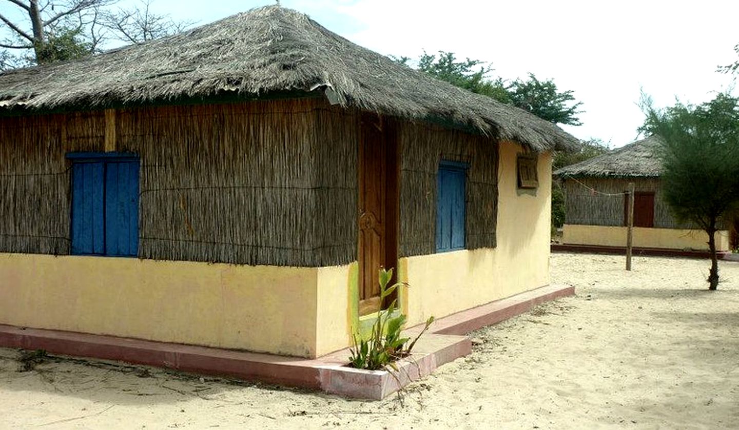 Eco-Friendly Huts on Tranquil Island Retreat, Gambia