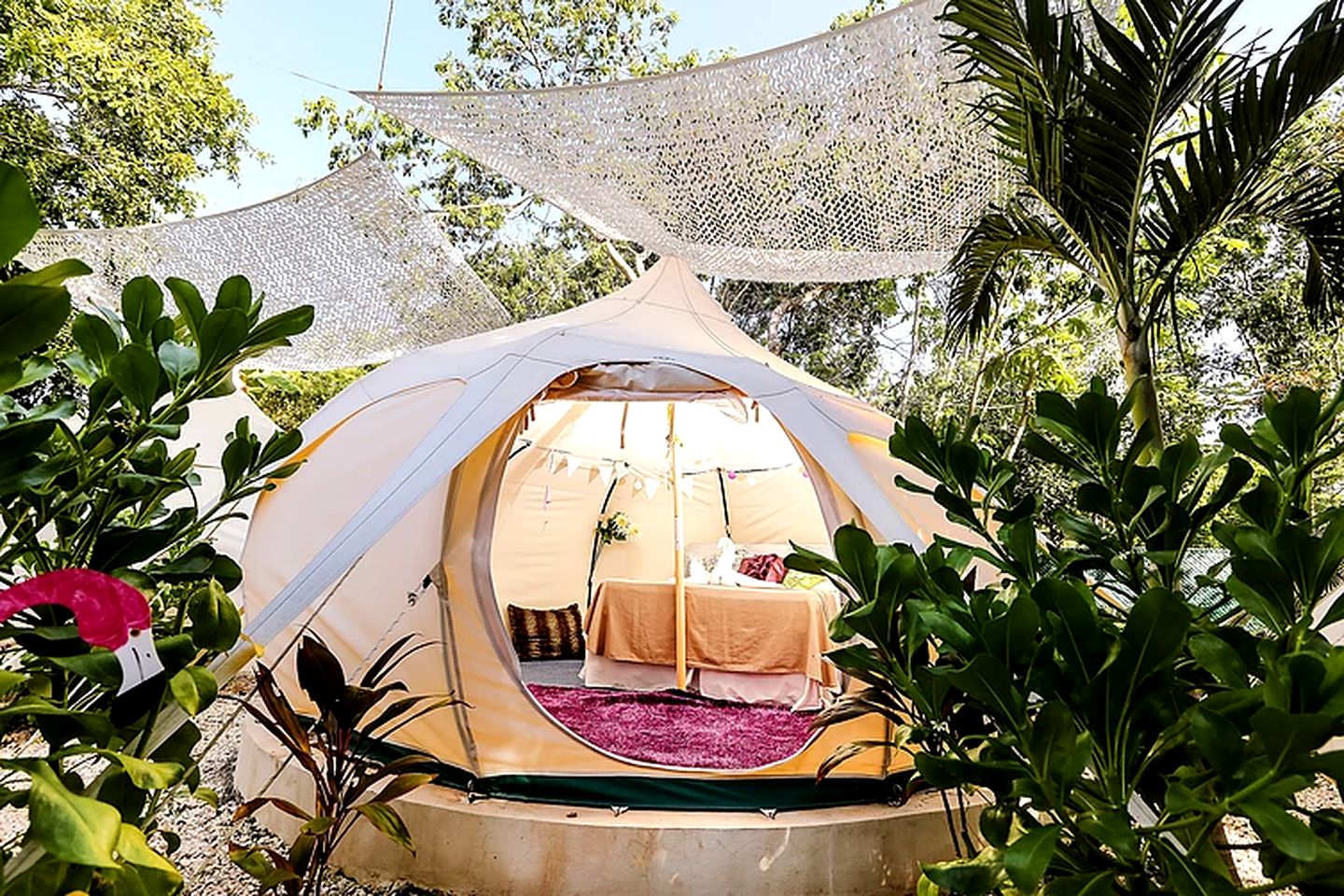 Eco-Friendly Tents on Organic Farm in Tulum, Mexico