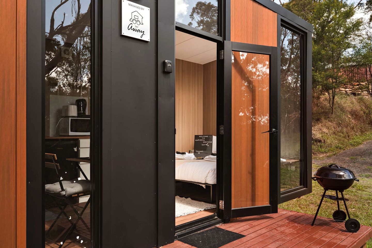 Eco-Friendly Tiny House Retreat with Scenic Trails near Maroota, New South Wales