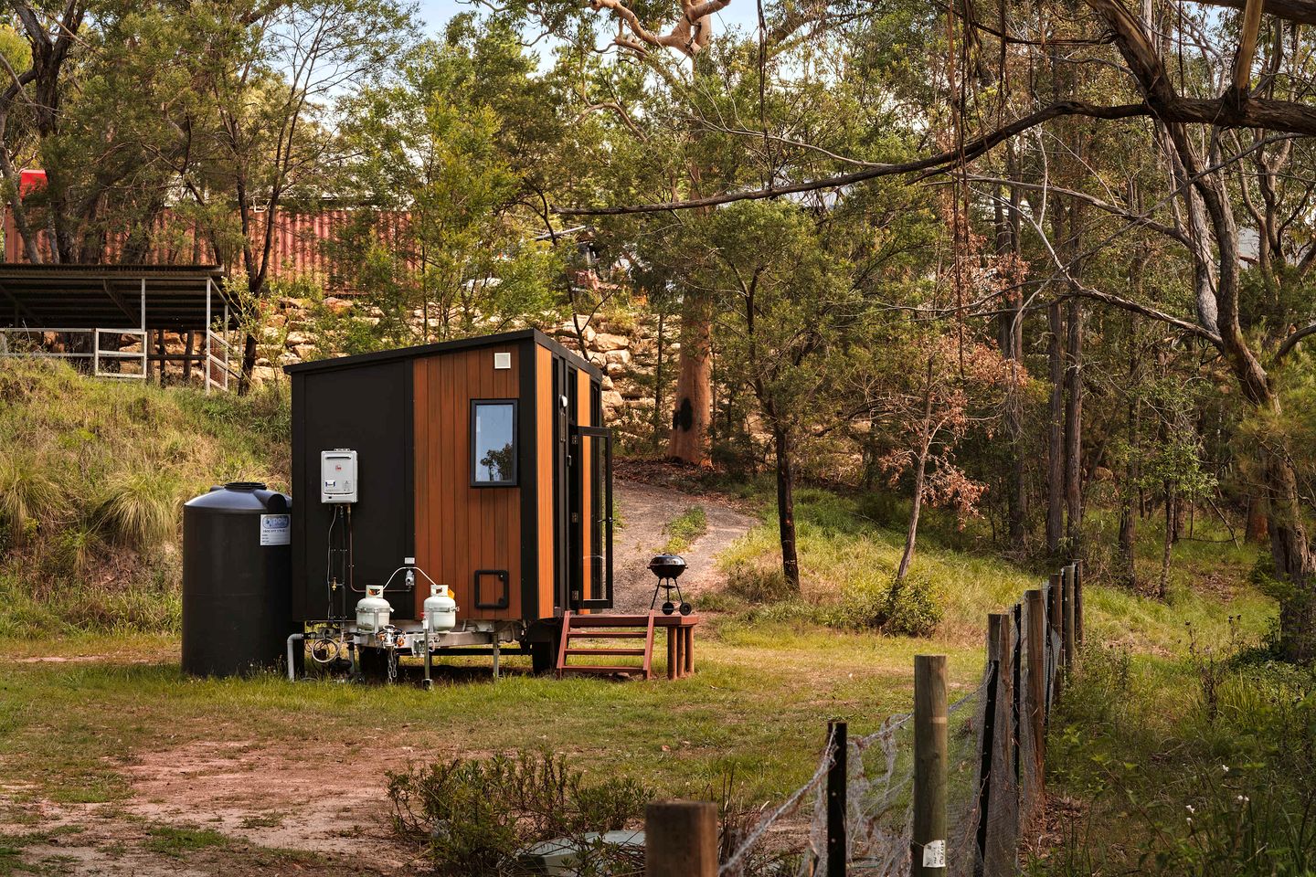 Eco-Friendly Tiny House Retreat with Scenic Trails near Maroota, New South Wales