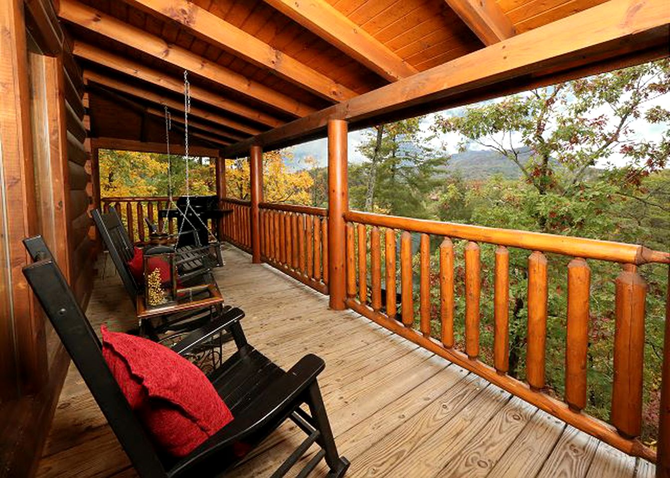 Authentic Cabin with Hot Tub on the Deck near Gatlinburg, Tennessee