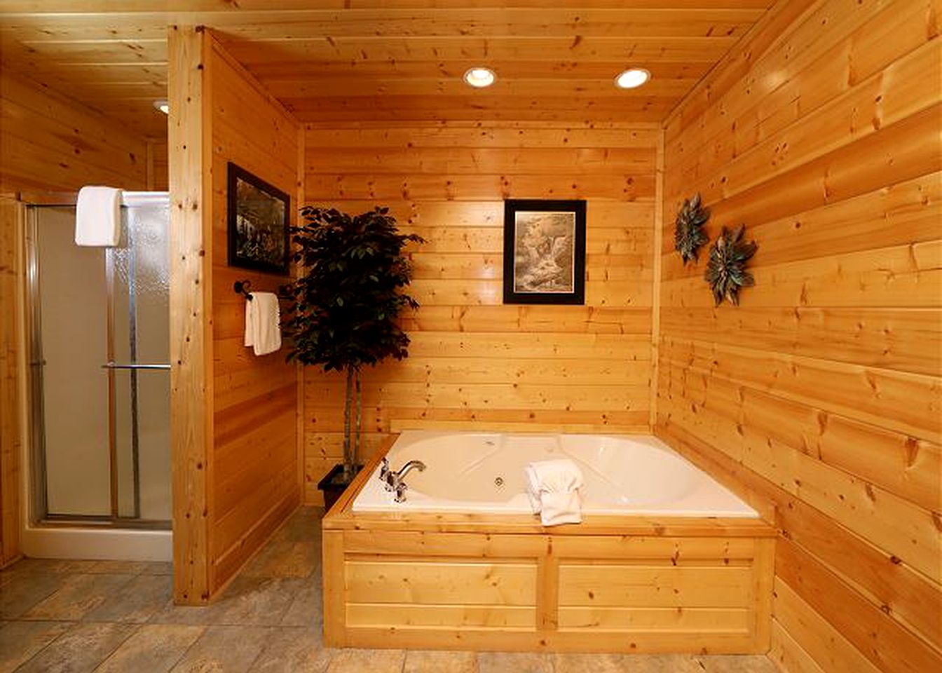 Dog-Friendly Log Cabin with Theater Room for Group Getaway in Sevierville, Tennessee
