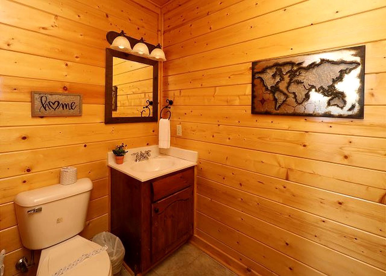 Dog-Friendly Log Cabin with Theater Room for Group Getaway in Sevierville, Tennessee