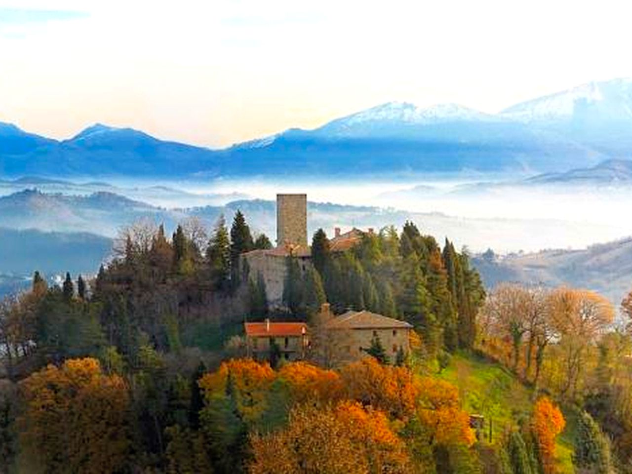 Elegant Suite in a Medieval Castle for a Unique Getaway near Perugia, Italy