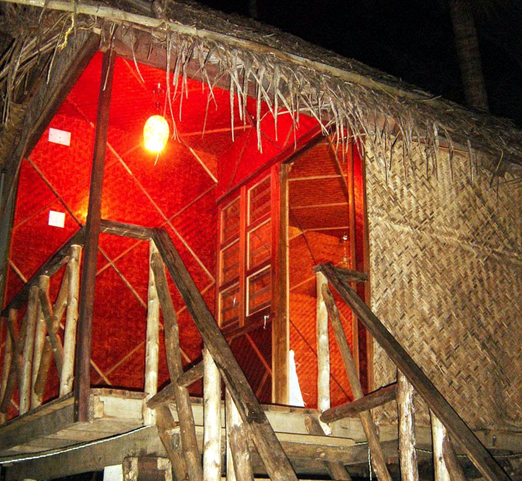 Elevated Thatched Cabins on Beach Village Resort, India