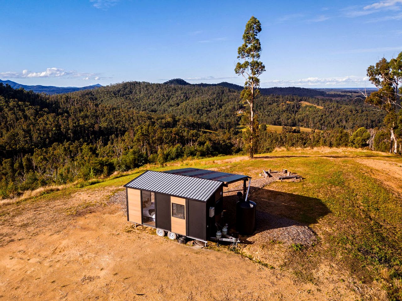 Elevated Tiny House with Spectacular Views in New South Wales, Australia