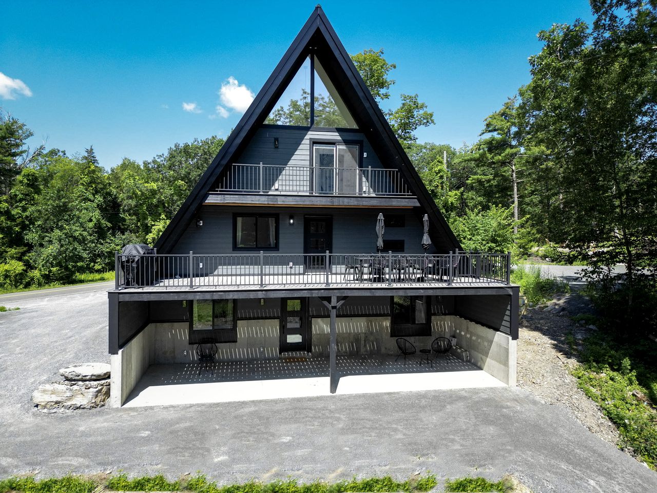 Pet-Friendly A-Frame Newly Renovated with Large Patio in New York