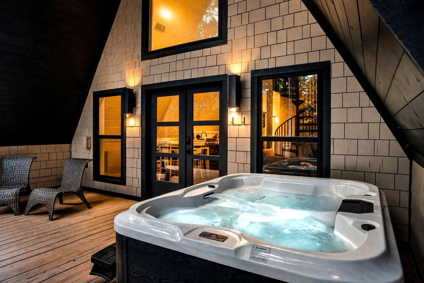 Embrace Nature in this Breathtaking A-frame with Hot-tub in Broken Bow, Oklahoma