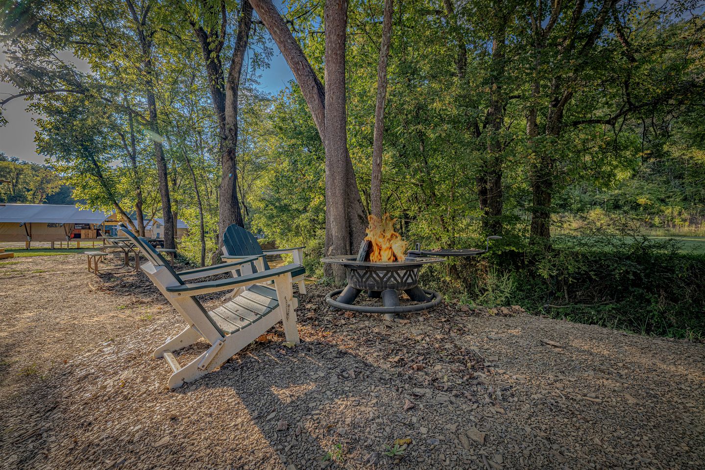 Enchanting Creekside Safari Tent Haven near Smoky Mountain in Tennessee