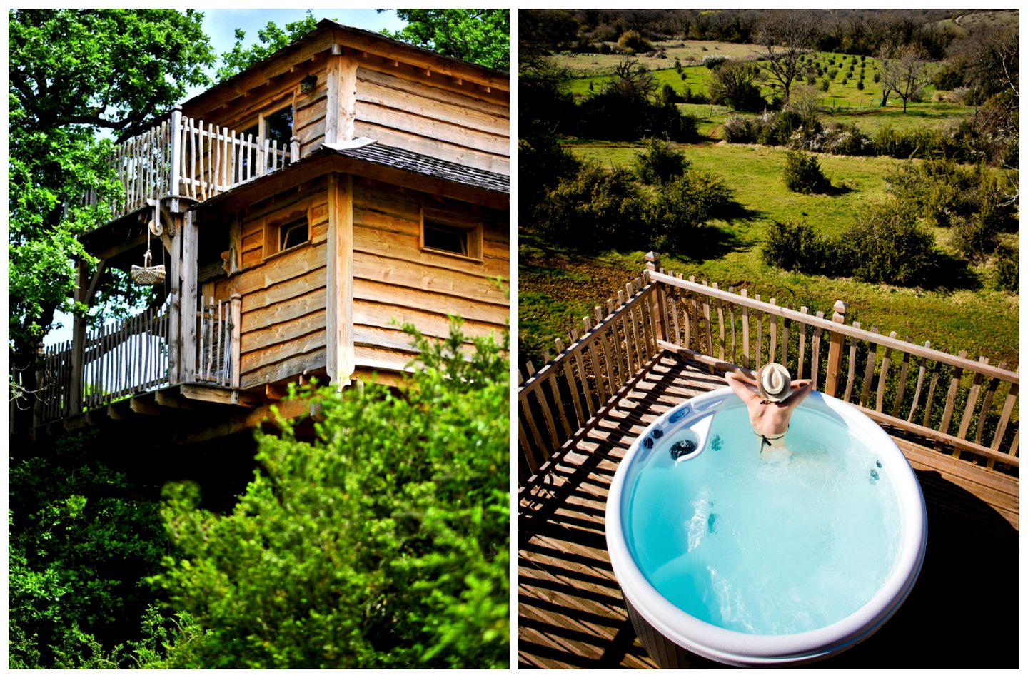 Enchanting Tree House near Rocamadour in Southwest France