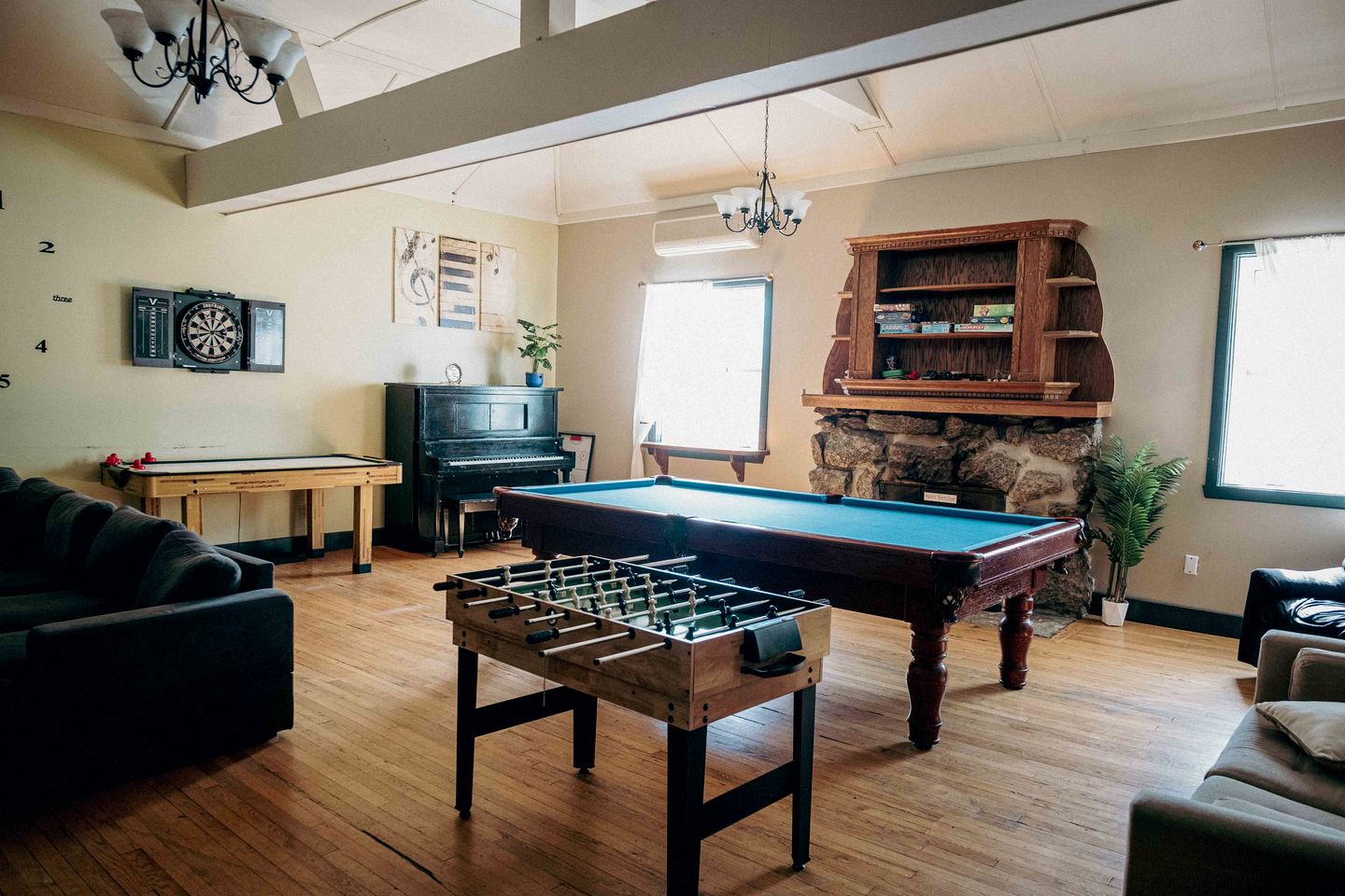 Enormous Lakefront Villa with Interior Pool, Game Room and Gym Space in Lac des Plages, Quebec