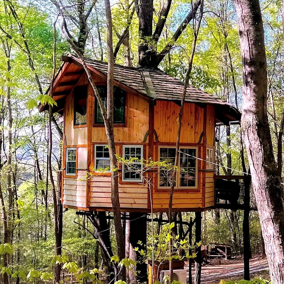 Entire Four Treehouses Resort Perfect for Groups and Outdoor Activities in Copperhill, Tennessee