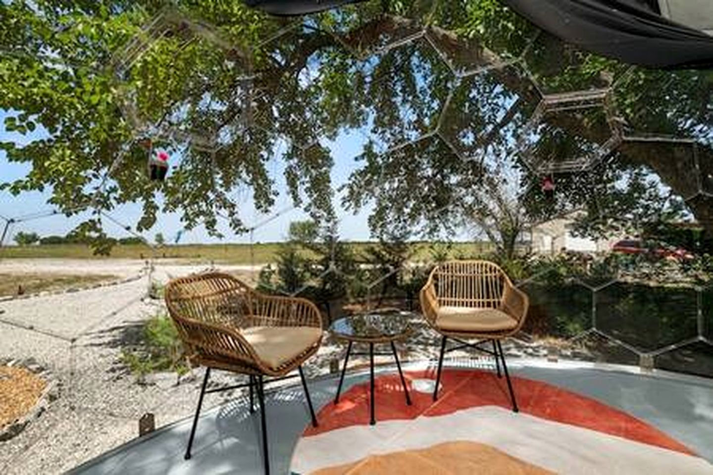 Peaceful Luxury Glamping Domes with Stargazing & Farm Retreat near Lake Access in Wolfe City, Texas