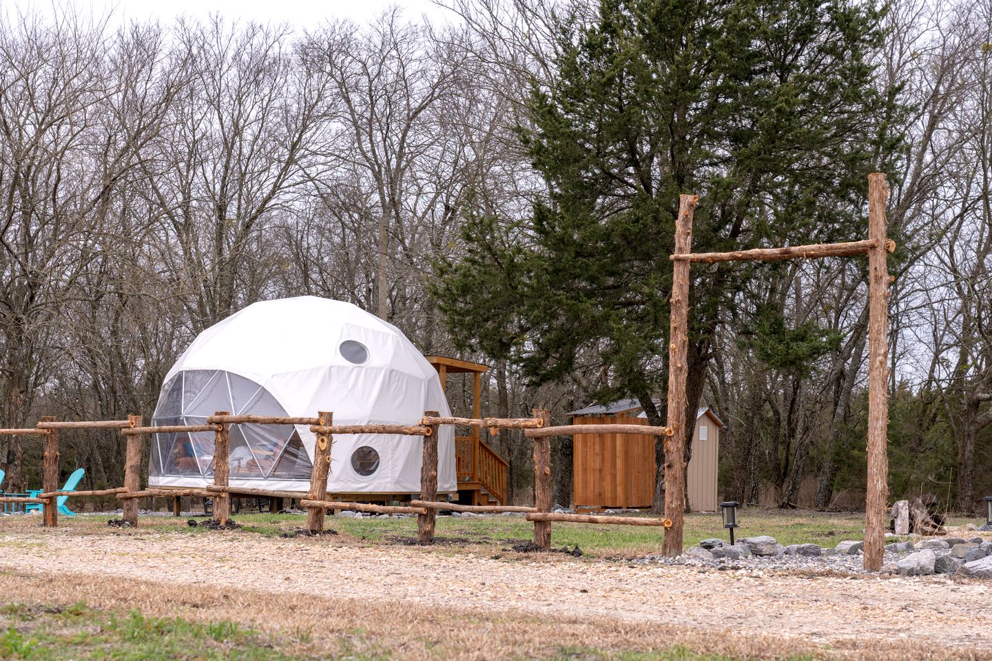Peaceful Luxury Glamping Domes with Stargazing & Farm Retreat near Lake Access in Wolfe City, Texas
