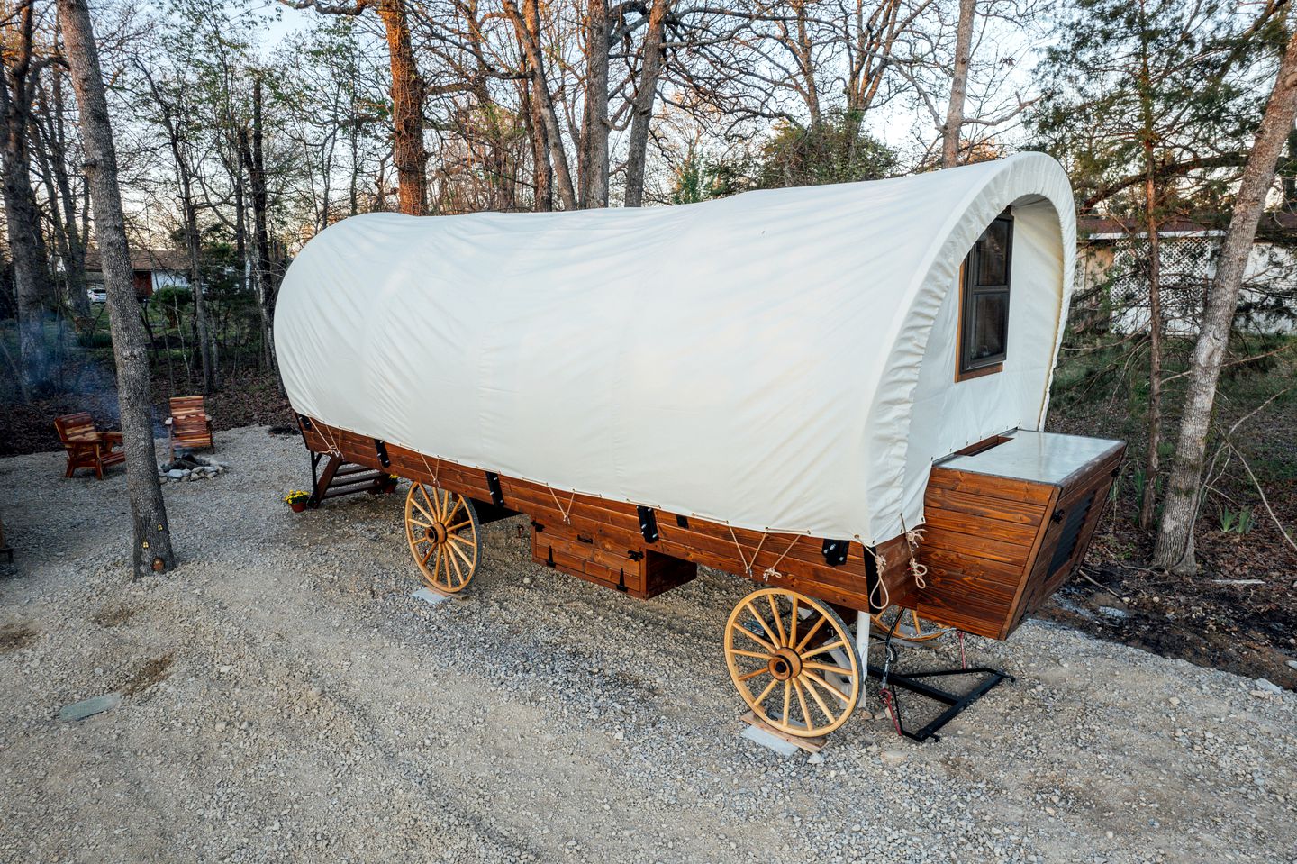 After a day of adventures in the Ozarks this beautiful wagon awaits!