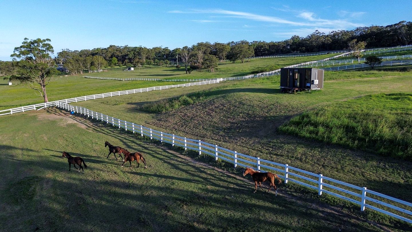 Rustic Tiny House Stay with Horse Encounters near Brisbane Water National Park, Calga NSW