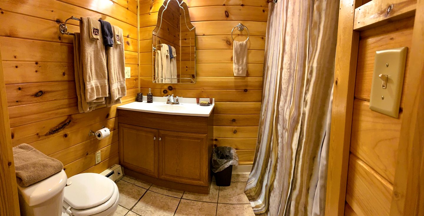 Equipped Cabin Studio with Private Bath and Front Porch in West Virginia